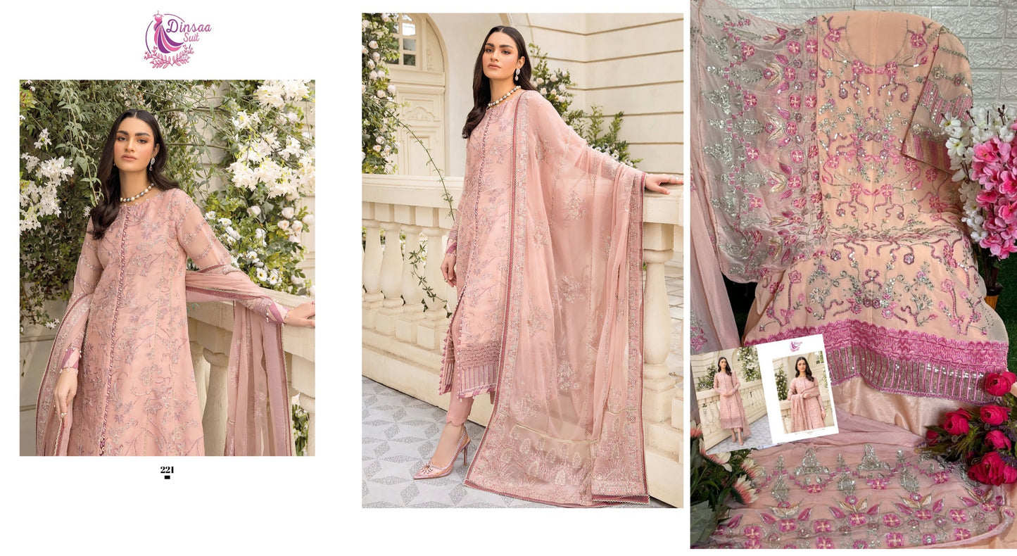 221 Dinsaa Suit Pakistani Salwar Suits