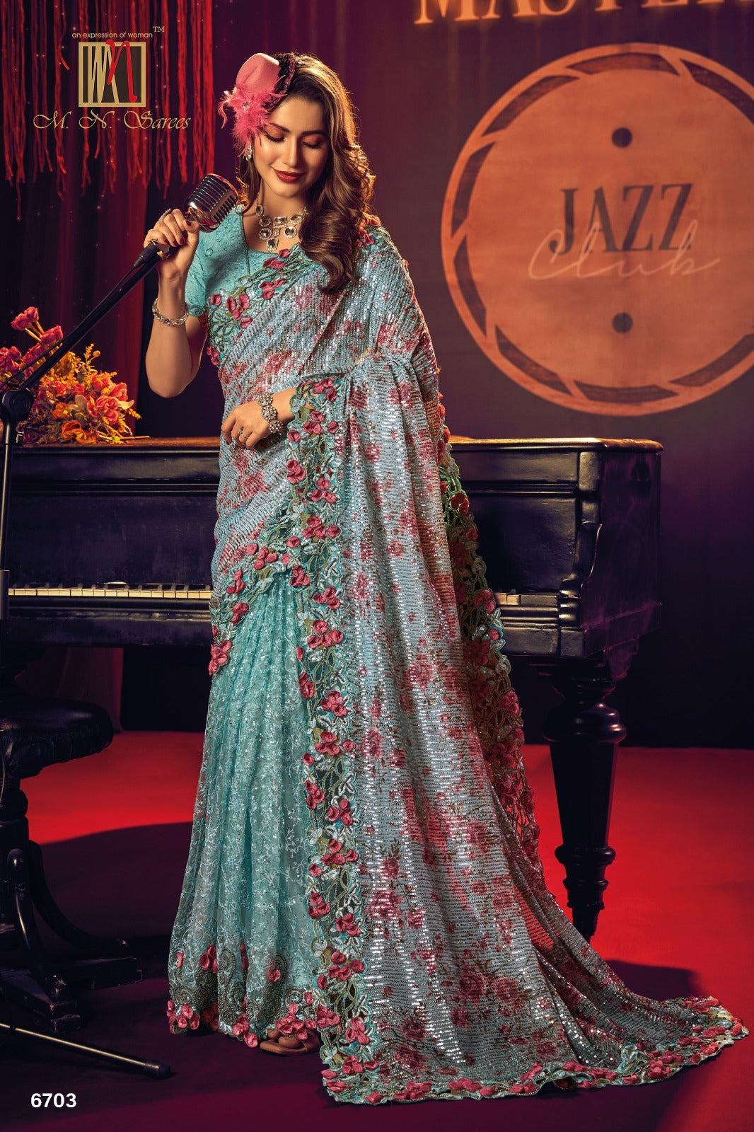 6703 Swarovski Vol 6 Mn Sarees