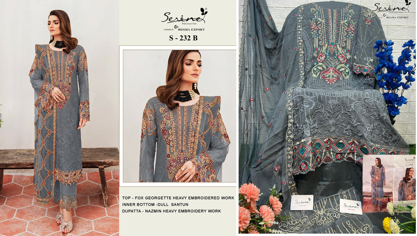 232B Serine Pakistani Salwar Suits