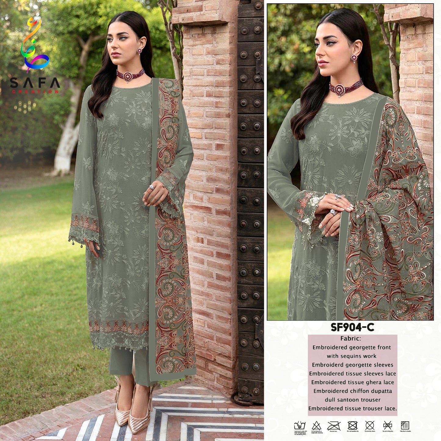 904C Safa Creation Pakistani Salwar Suits