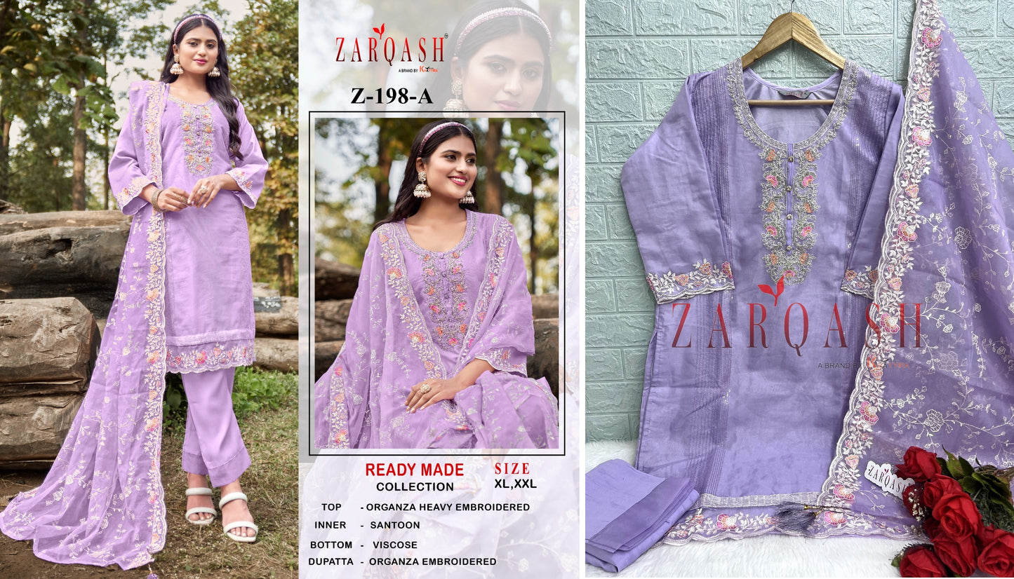 198A Zarqash Pakistani Readymade Suits