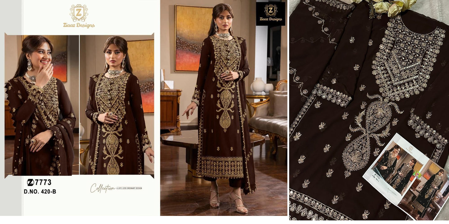 420B Ziaaz Designs Pakistani Salwar Suits