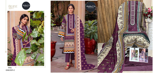 1337C Mehboob Tex Karachi Unstitched Suits