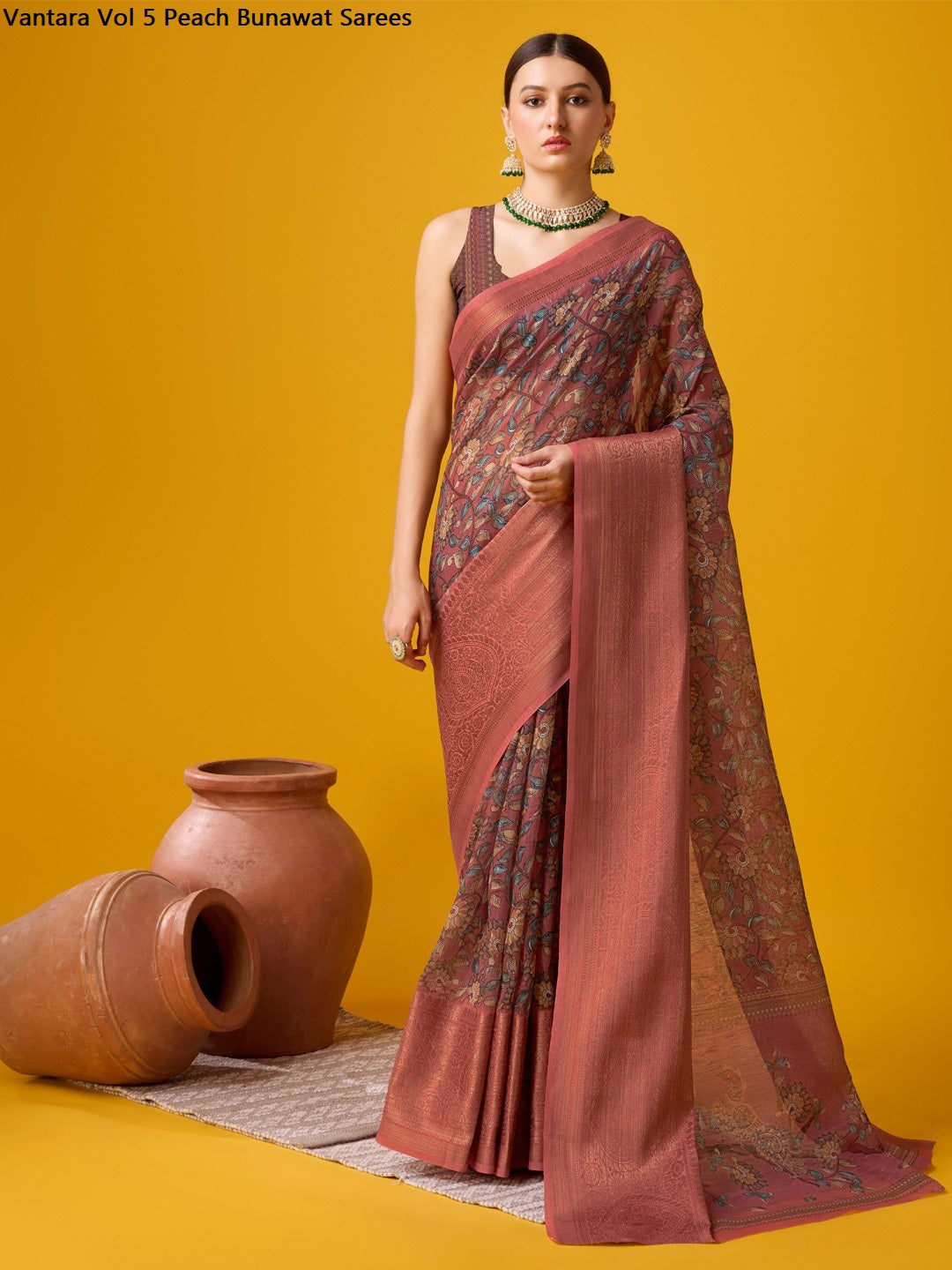 Vantara Vol 5 Peach Bunawat Sarees