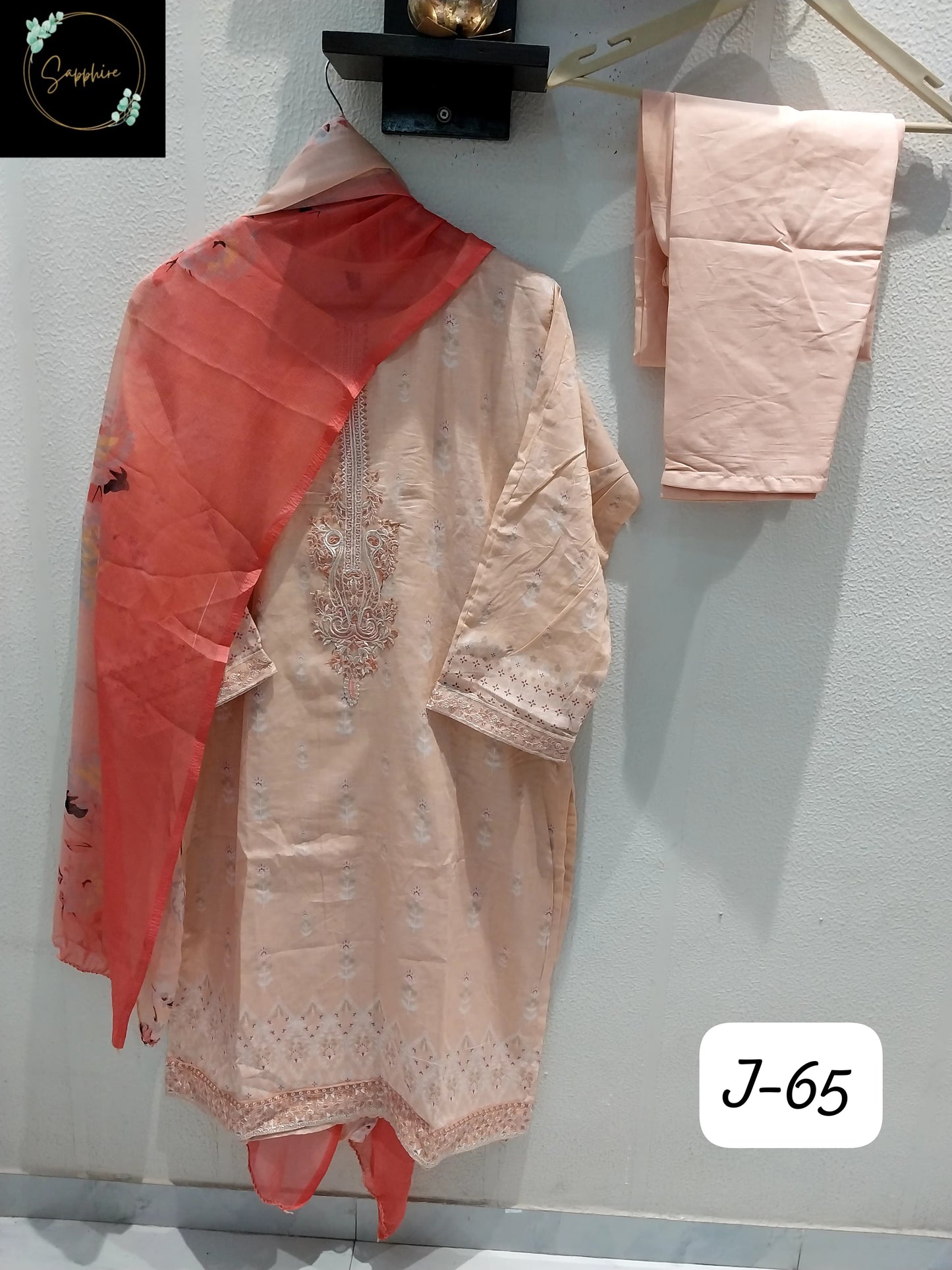 Jazmin Vol 65 Orange Sapphire Pakistani Readymade Suits