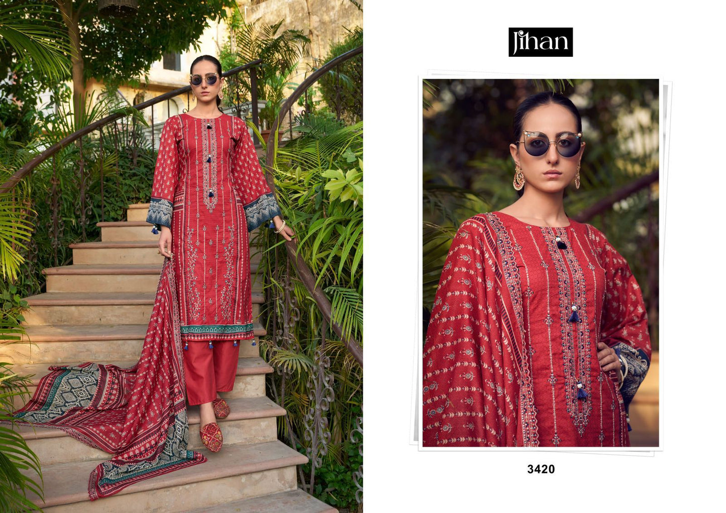 3420 Bin Saeed Vol 10 Jihan Pakistani Salwar Suits