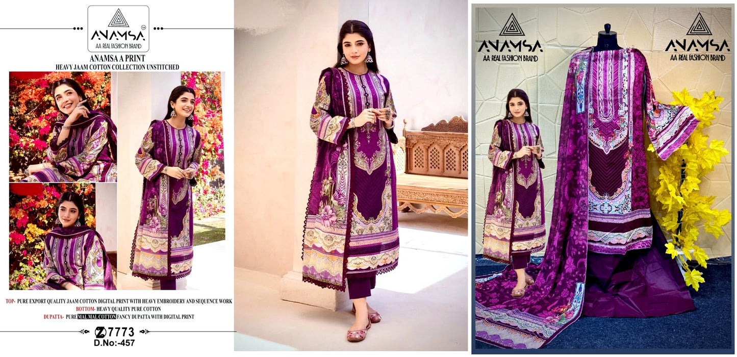 457 Adan Libas Vol 1 Anamsa Pakistani Salwar Suits