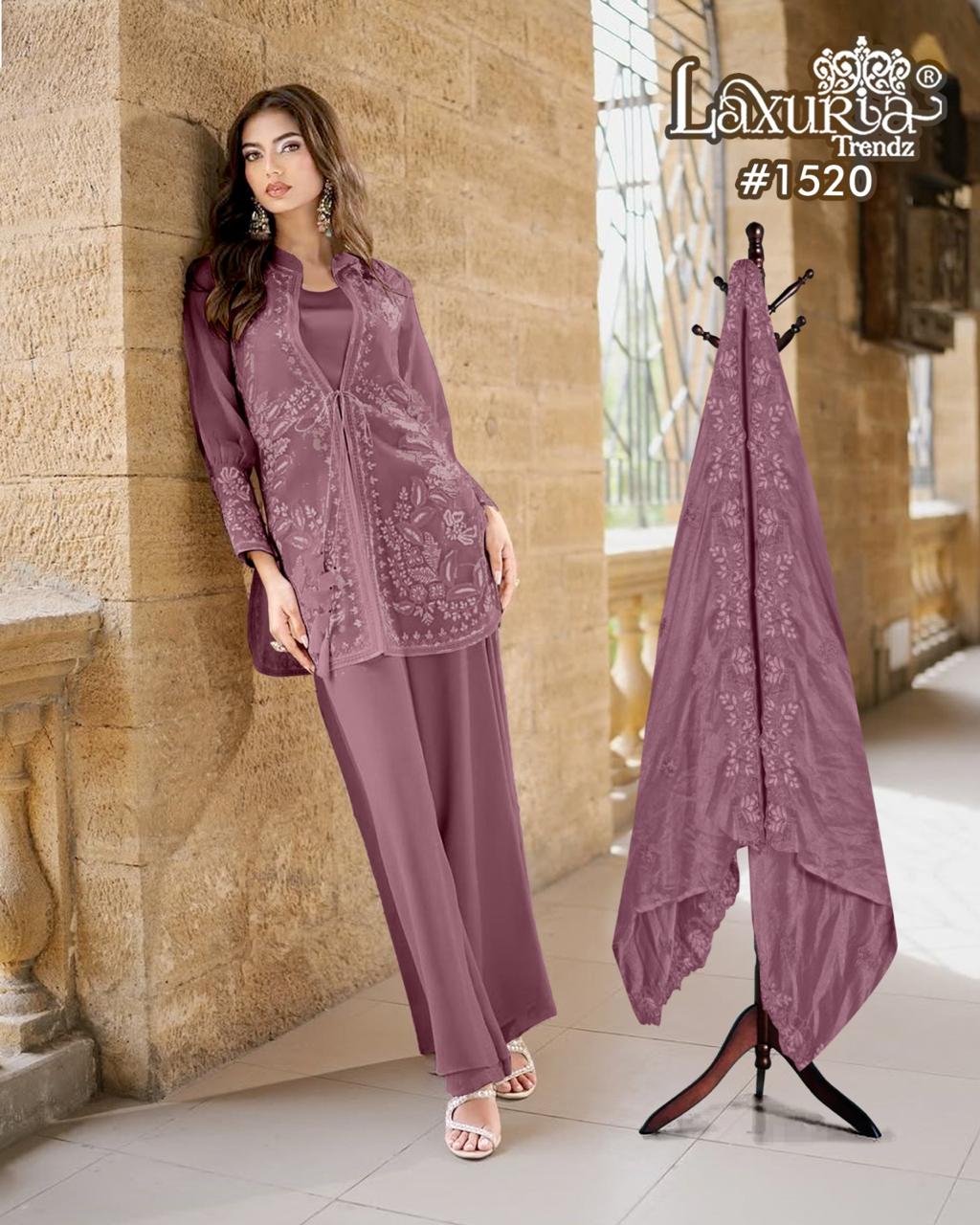 1520 Pink Laxuria Trendz Rangoli Pakistani Readymade Suits