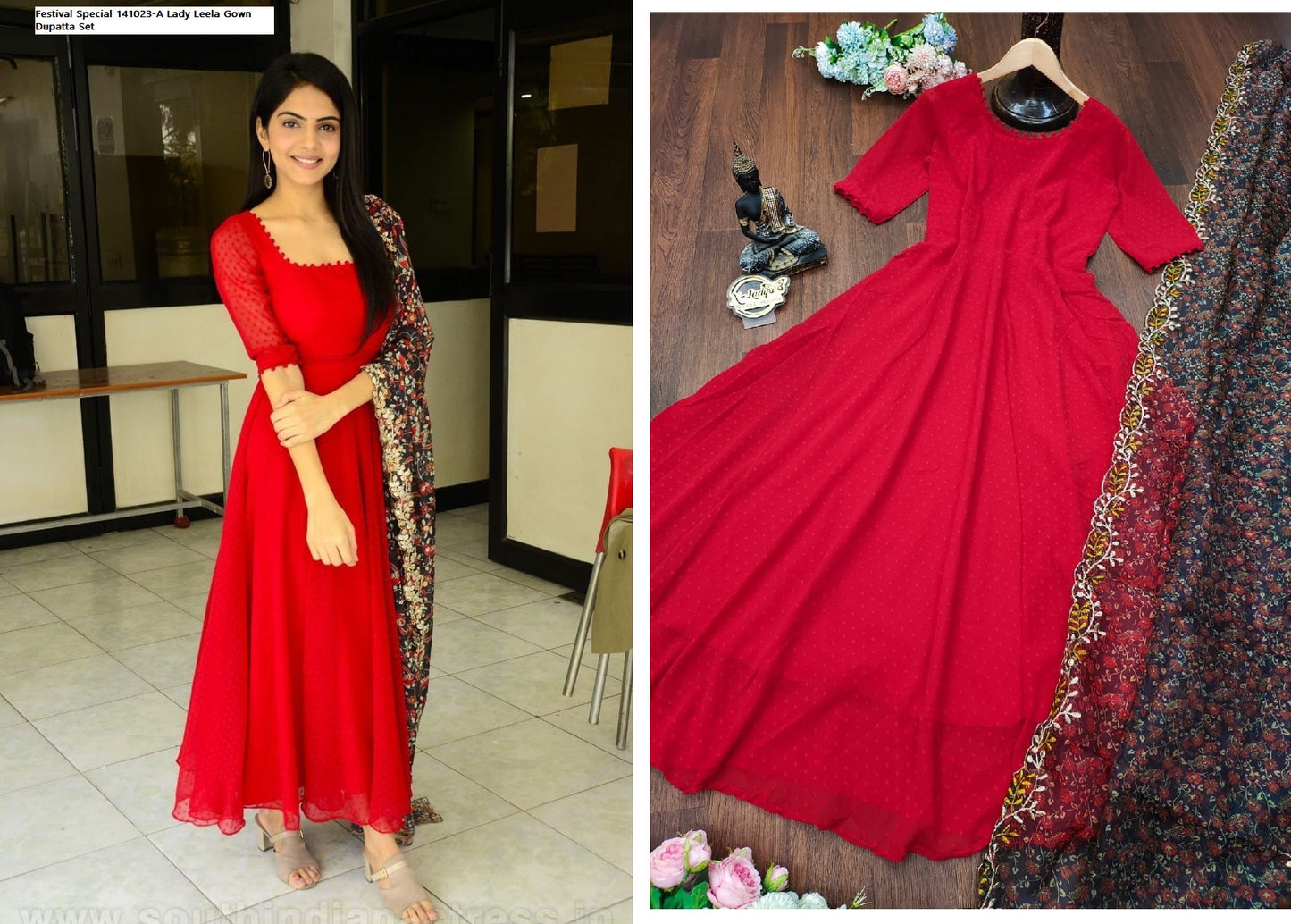 Festival Special 141023-A Lady Leela Gown Dupatta Set