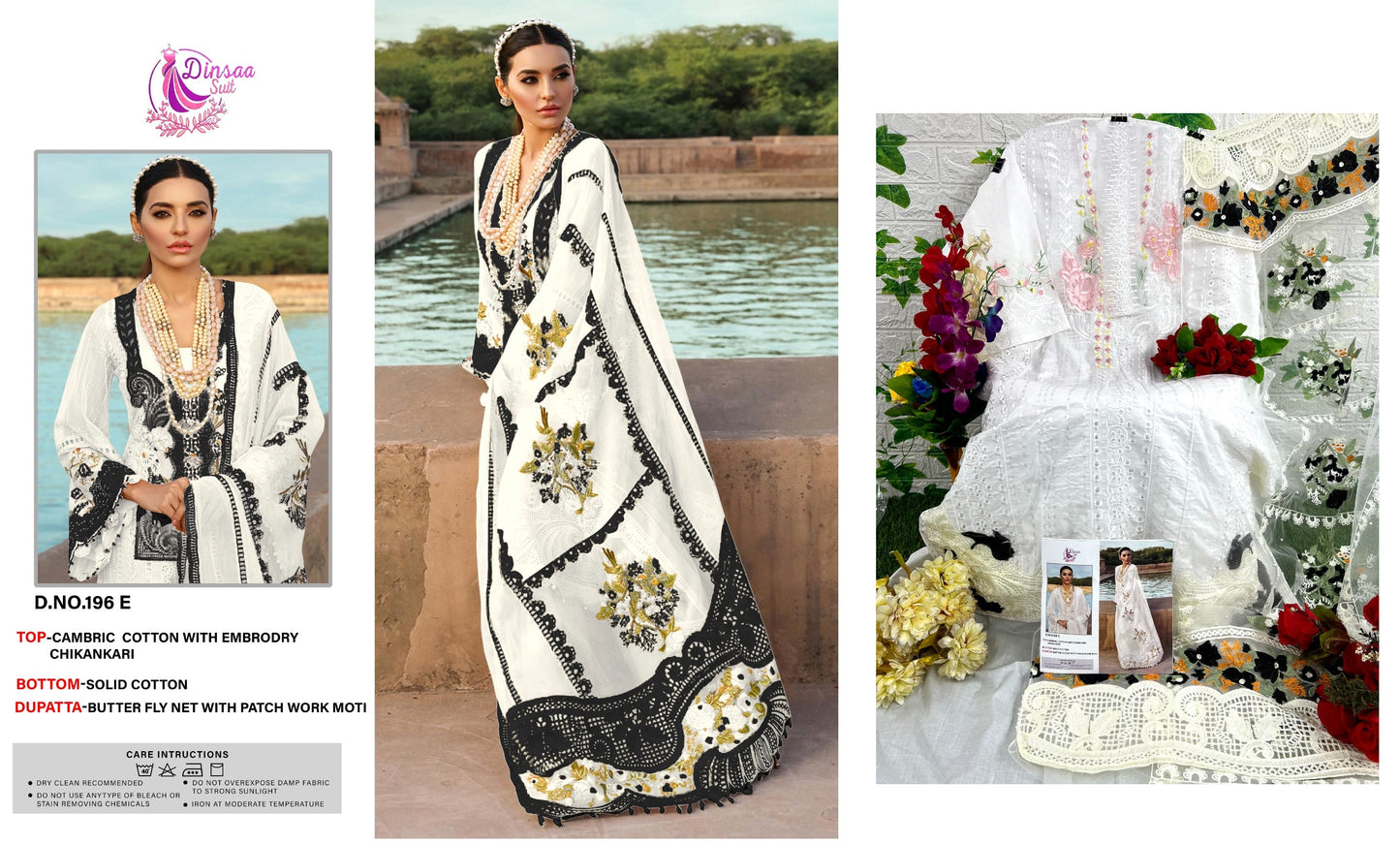 196-E Dinsaa Suit Pakistani Salwar Suits