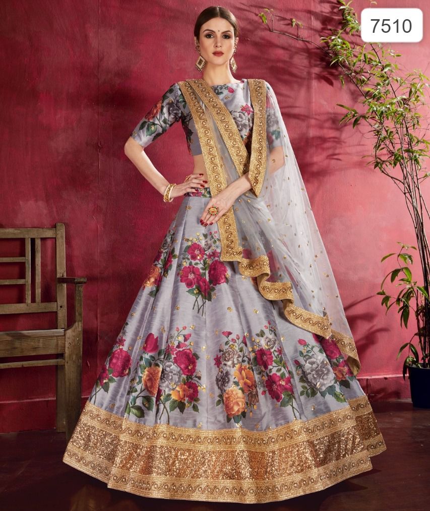 7510 Carnations Zeel Lehenga Choli