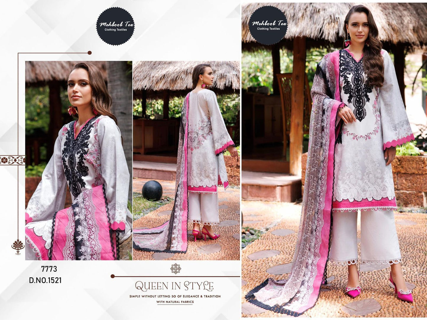 1521 Mehboob Tex Print Pakistani Salwar Suits