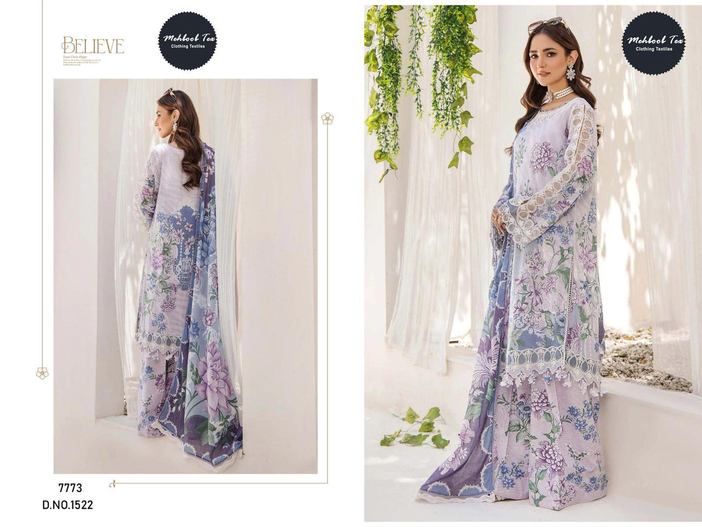 1522 Adan Libas Lawn Collection Mehboob Tex Print Pakistani Salwar Suits