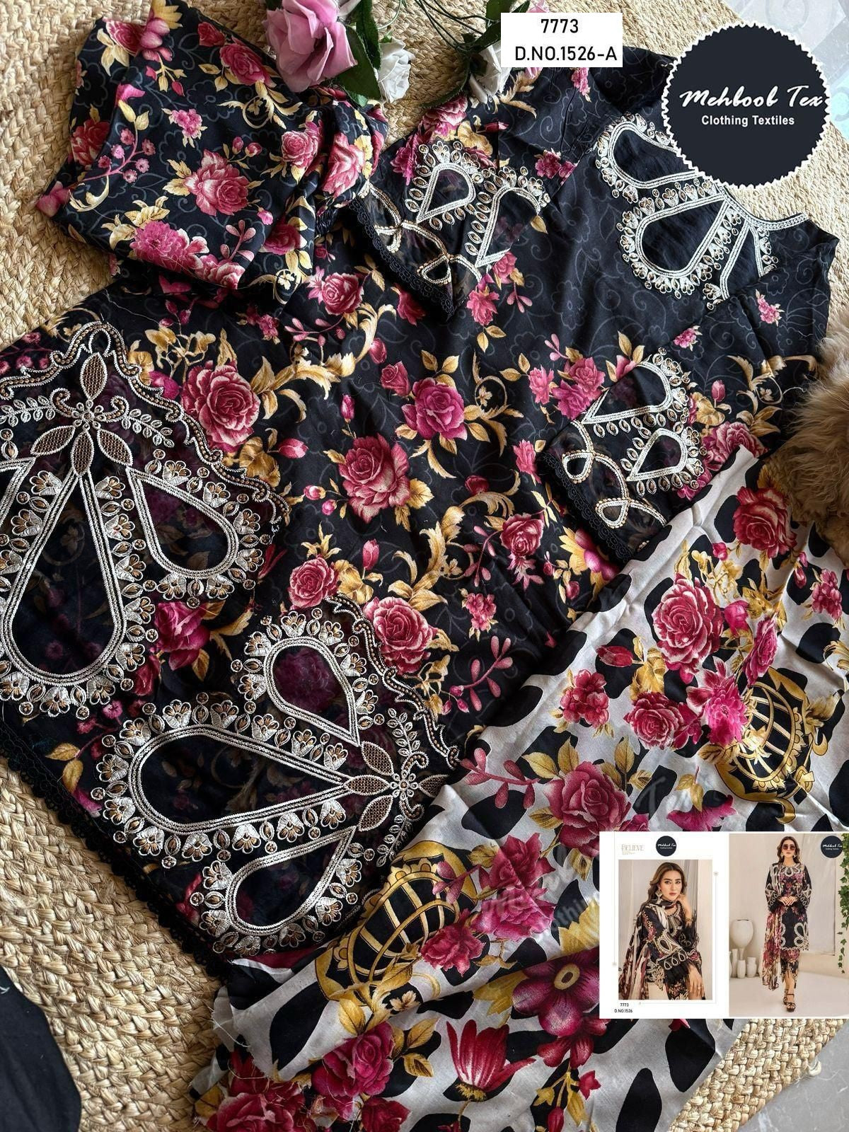 1526 A Mehboob Tex Print Pakistani Salwar Suits