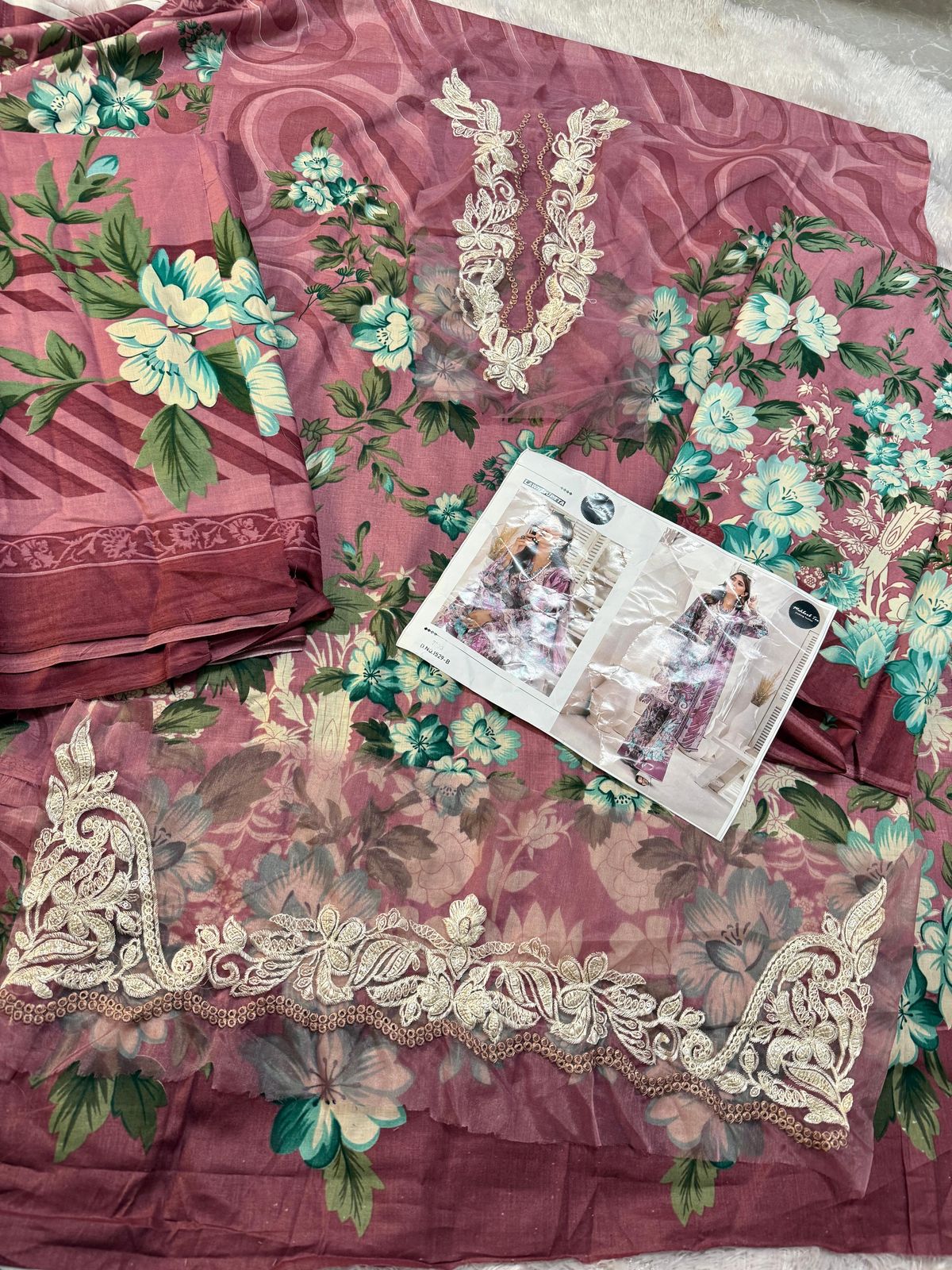 1529B Mehboob Tex Pure Cotton Pakistani Patch Suits