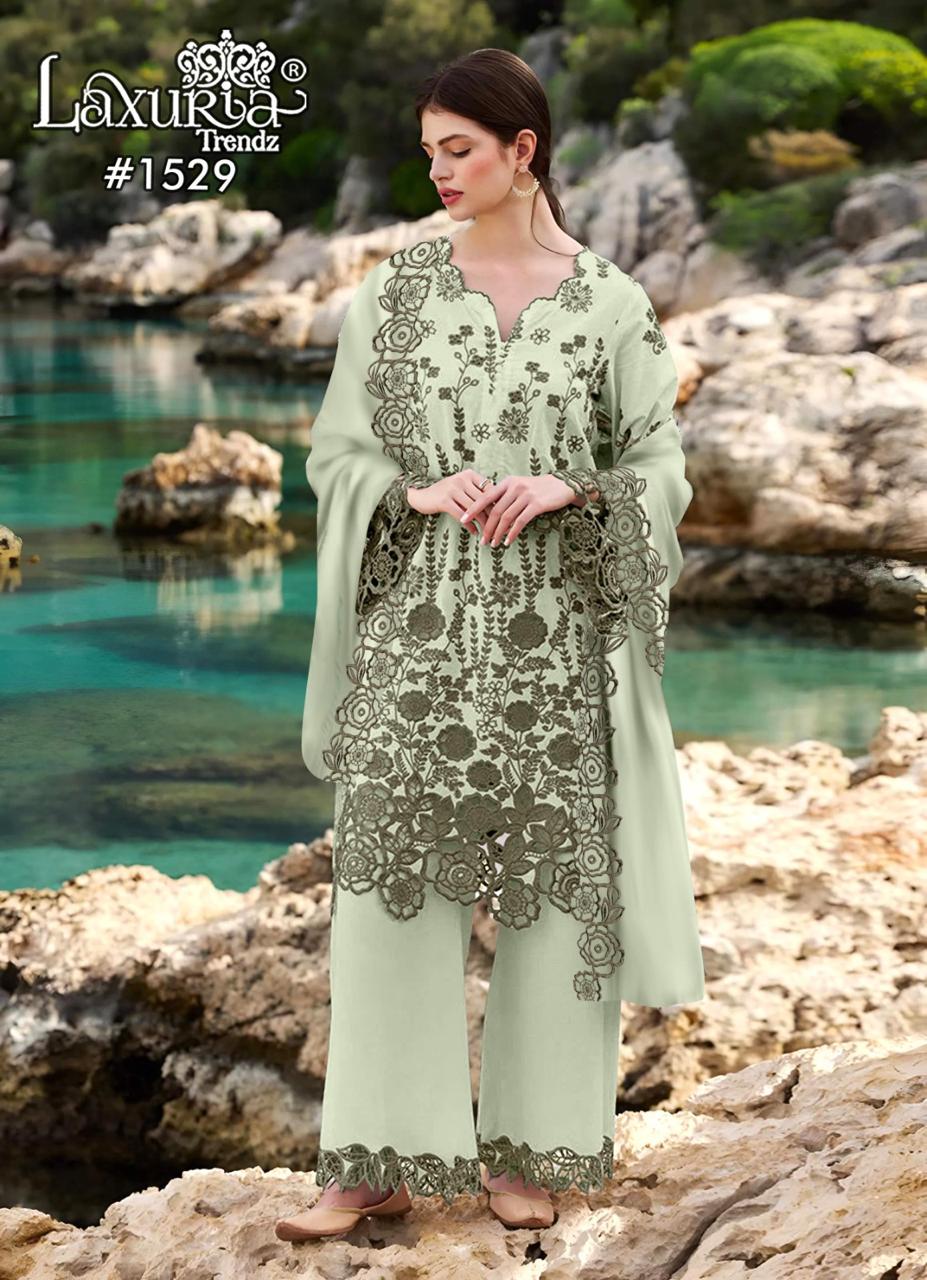 1529 Mint Green Laxuria Trendz Vichitra Pakistani Readymade Suits