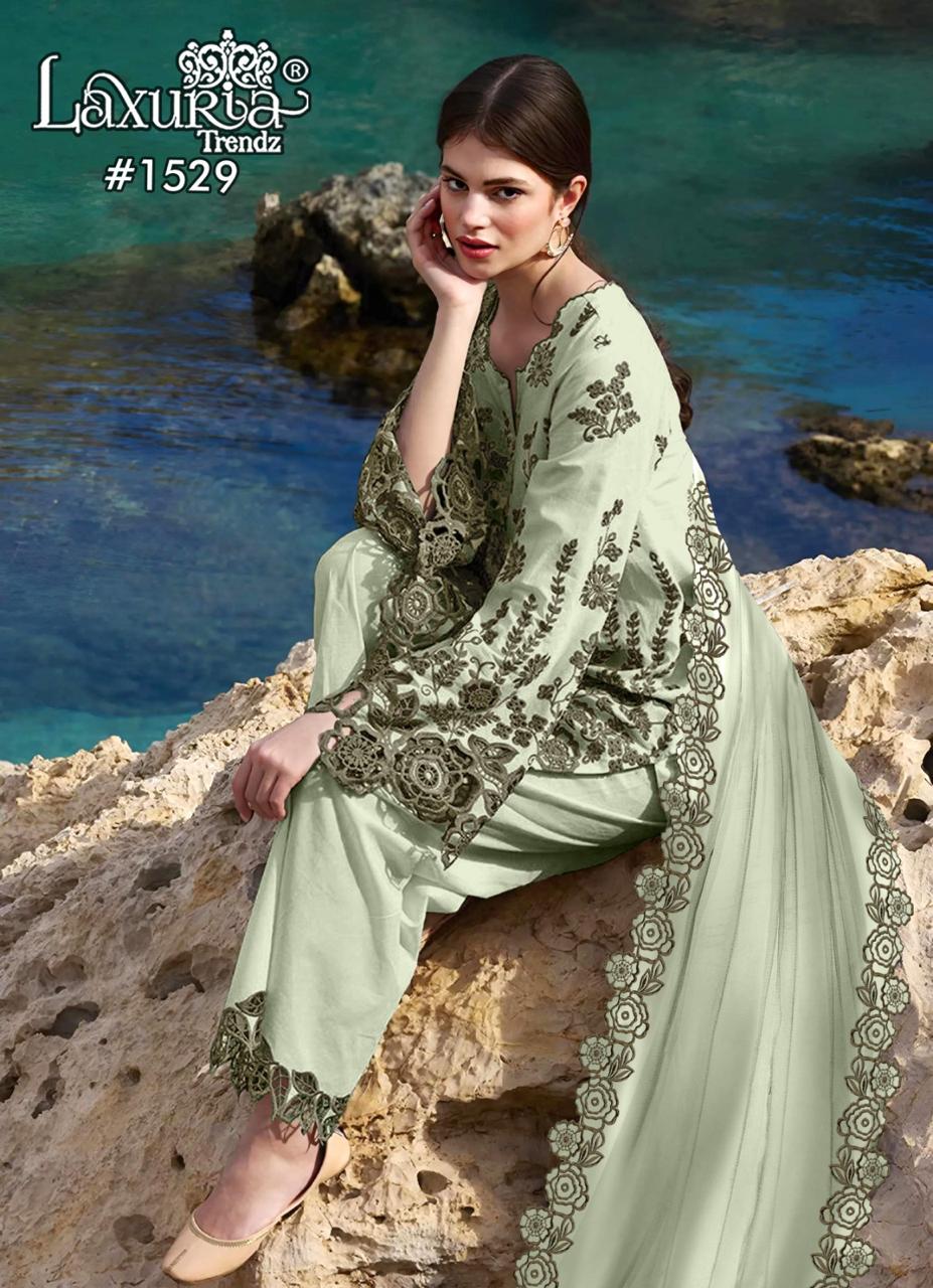 1529 Mint Green Laxuria Trendz Vichitra Pakistani Readymade Suits