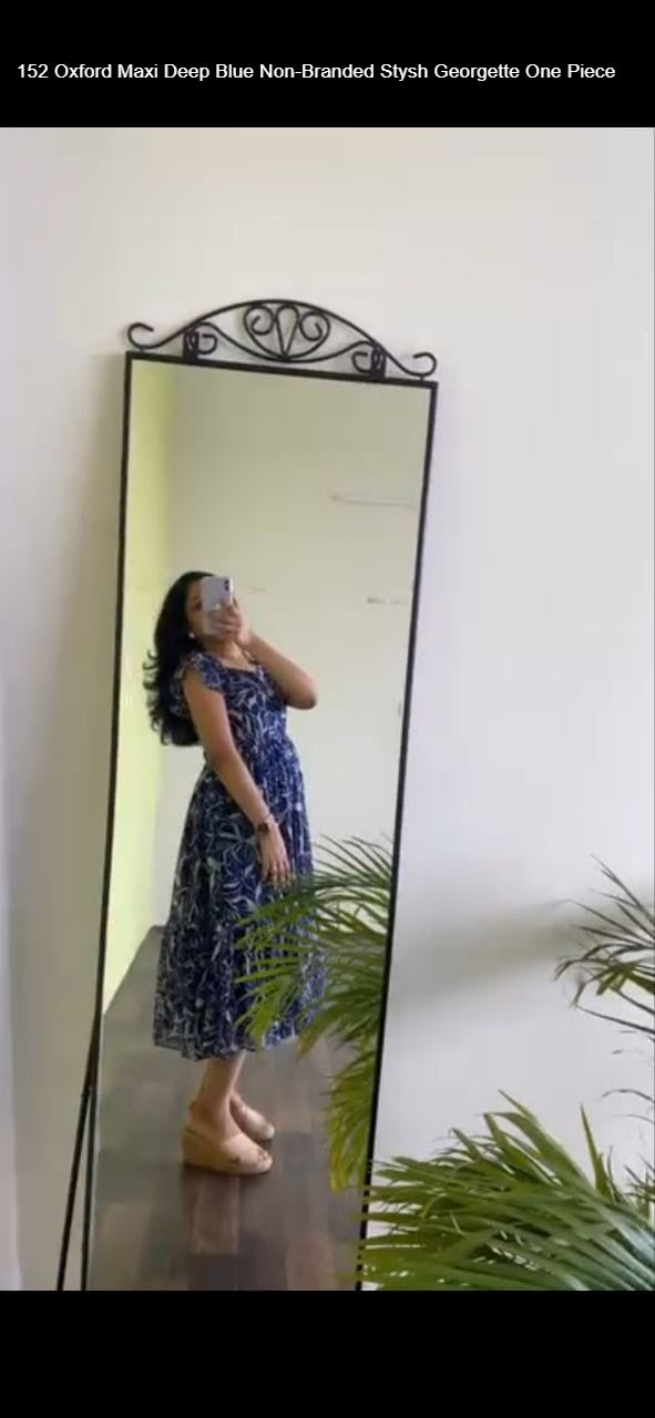 152 Oxford Maxi Deep Blue Non-Branded Stysh Georgette One Piece