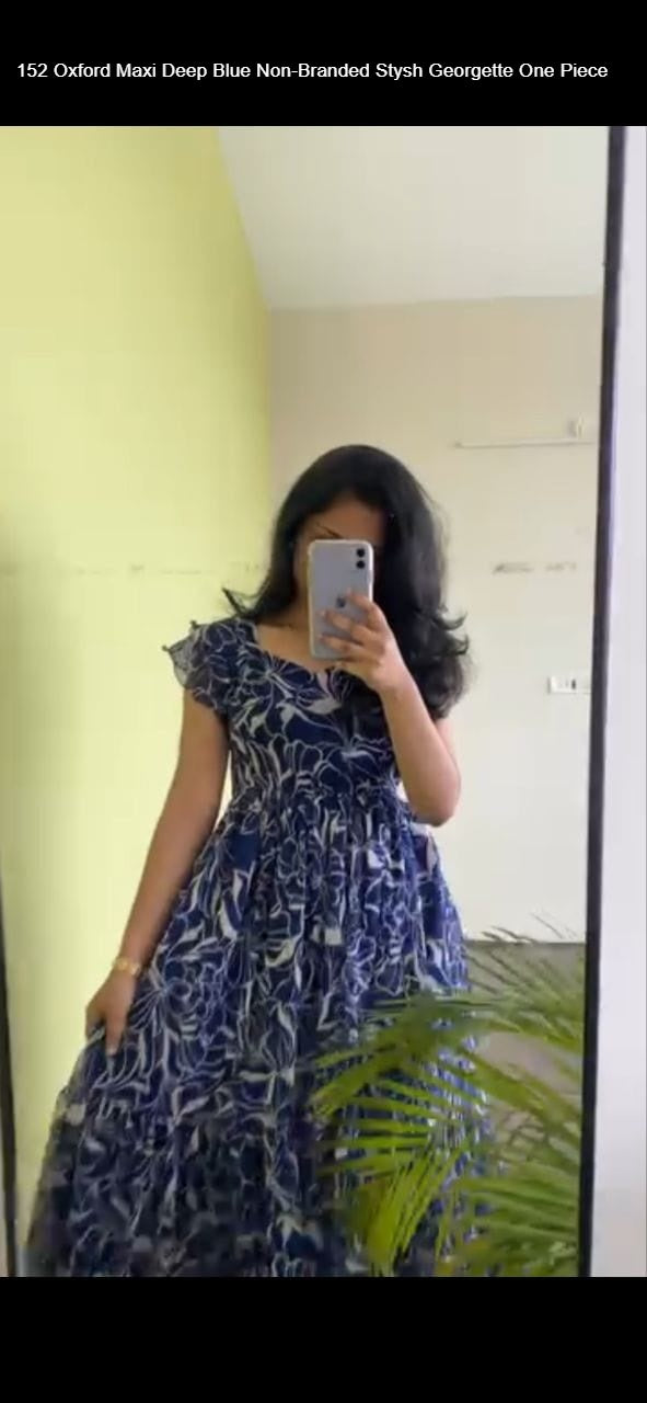 152 Oxford Maxi Deep Blue Non-Branded Stysh Georgette One Piece