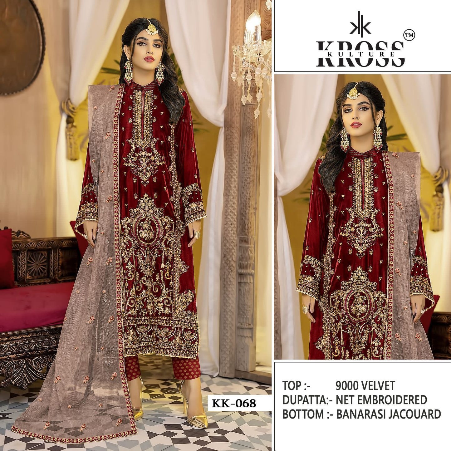 Kk-68 Kross Kulture Pakistani Salwar Suits