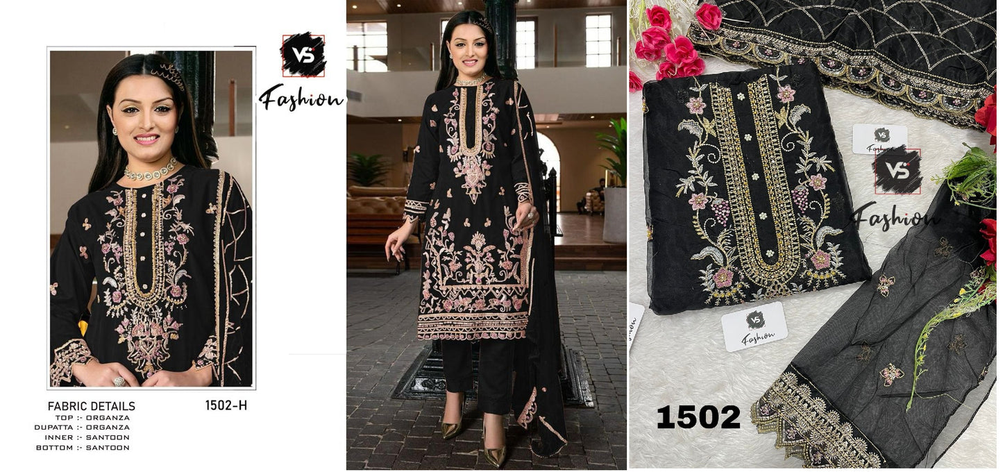 1502 H Vs Fashion Pakistani Salwar Suits