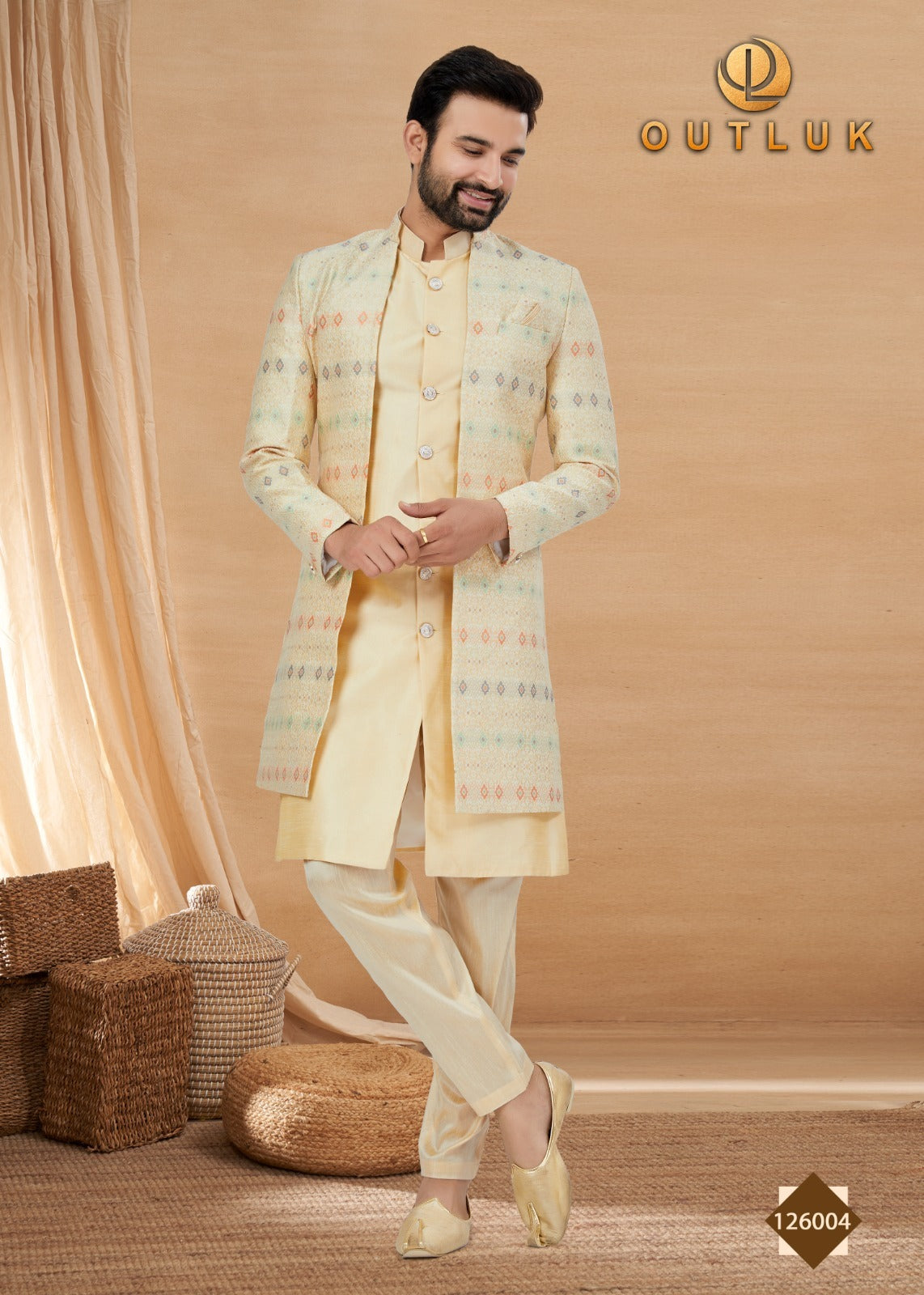 126004 Vol 126 Outluk Mens Kurta Pyjama