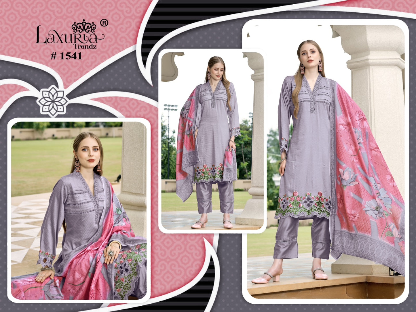 1541 Laxuria Trendz Viscose Pakistani Readymade Suits
