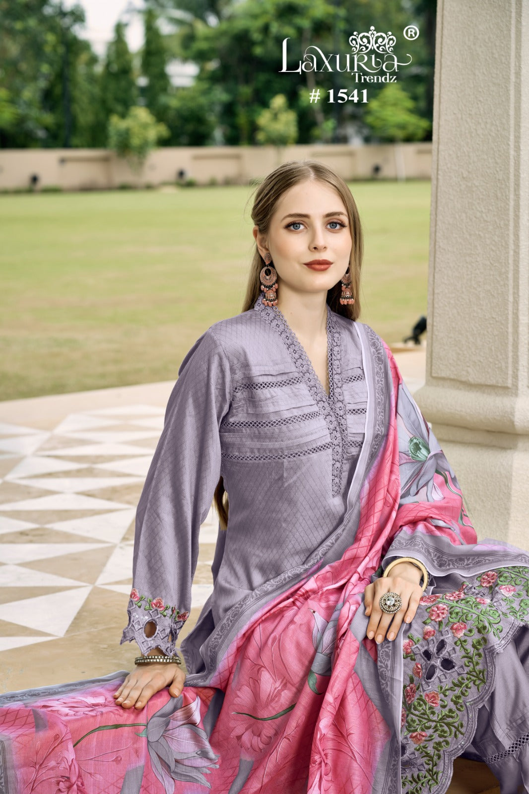 1541 Laxuria Trendz Viscose Pakistani Readymade Suits