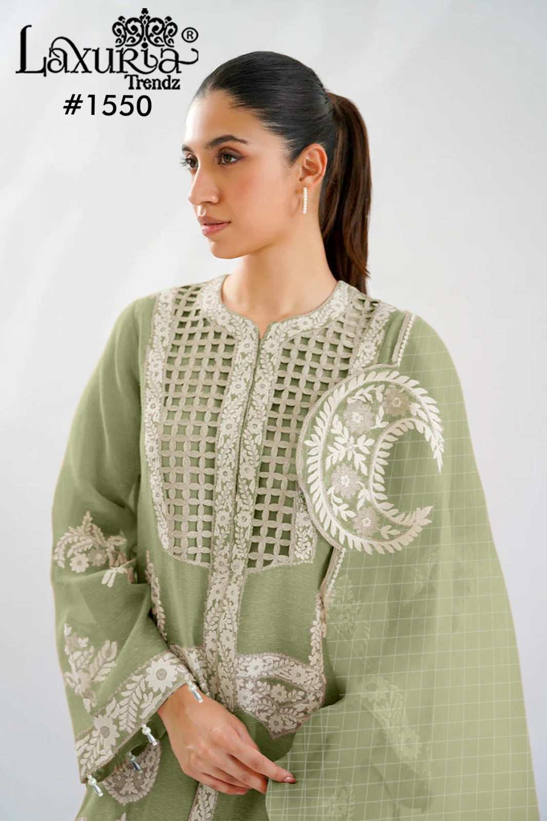 1550 Pista Laxuria Trendz Vichitra Pakistani Readymade Suits