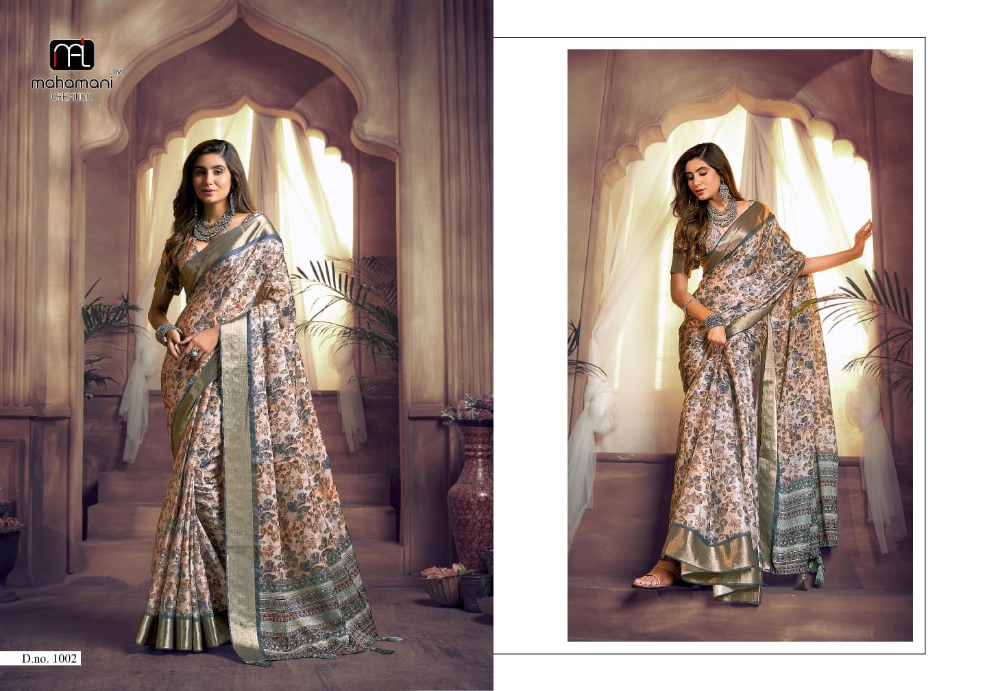 1002 Kalindi Mahamani Creation Sarees