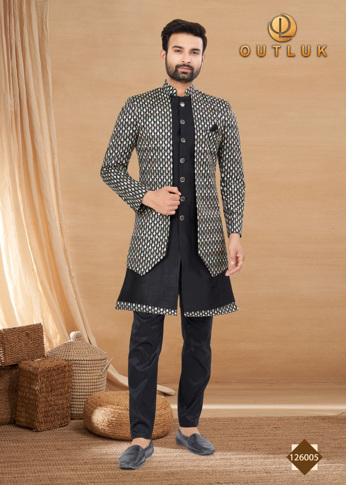 126005 Vol 126 Outluk Mens Kurta Pyjama