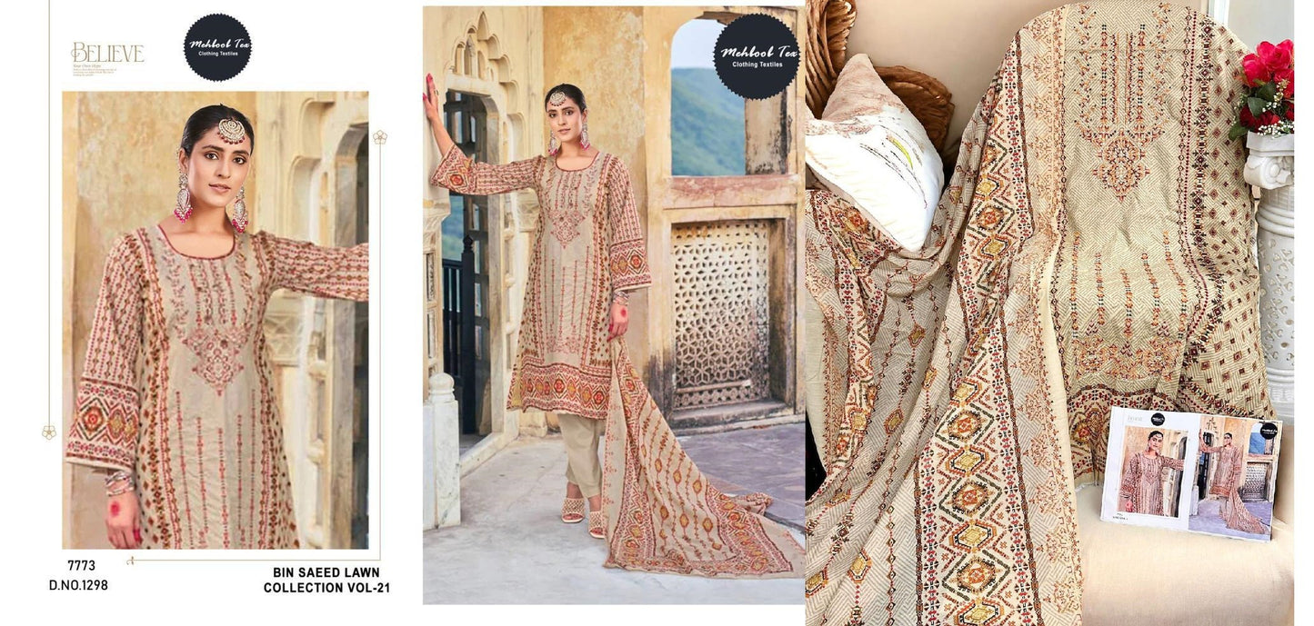 1298 Mehboob Tex Pakistani Salwar Suits
