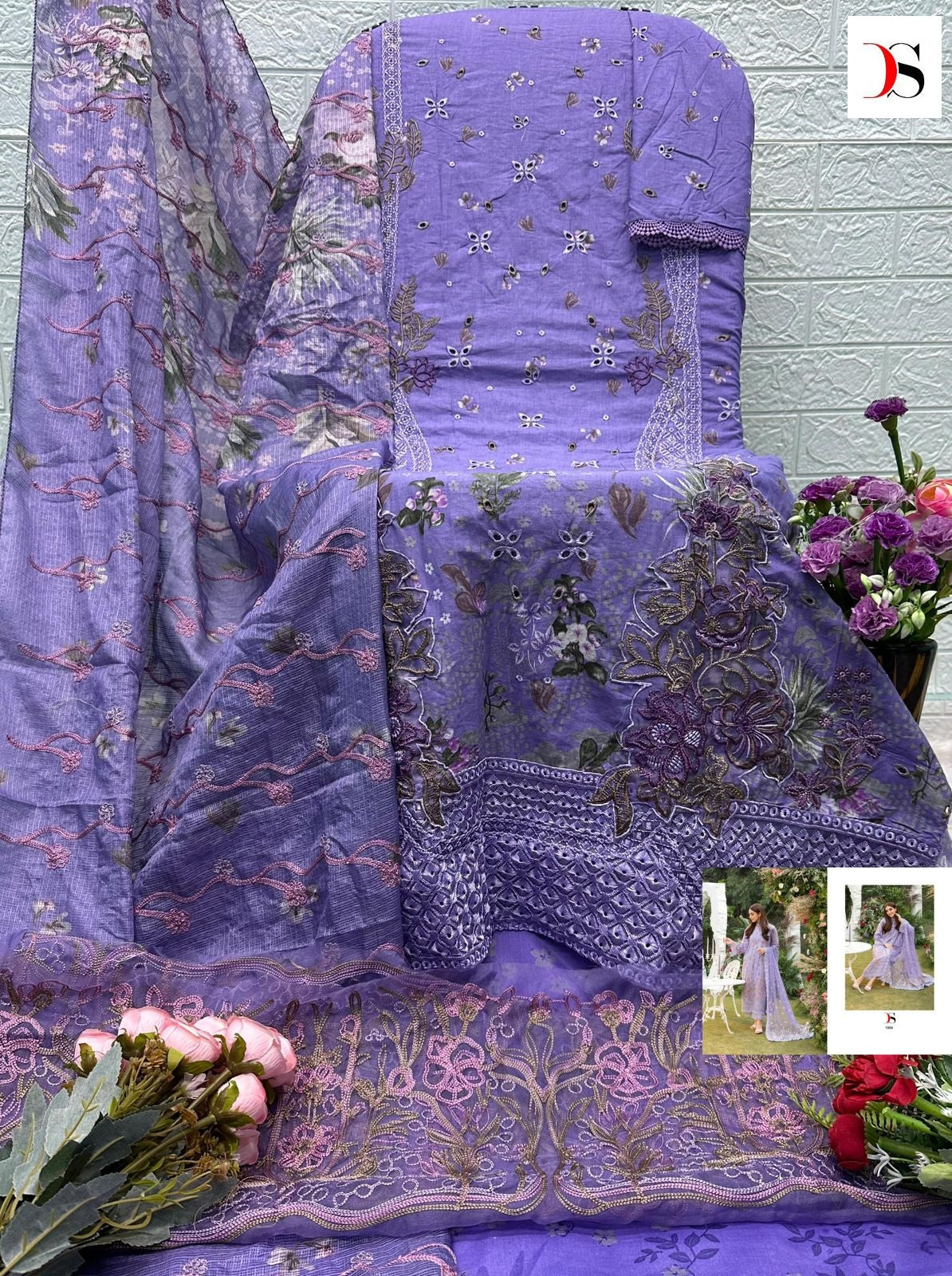 1554 Sobia Nazir Luxury Lawn 4 Deepsy Pure Cotton Pakistani Salwar Suits