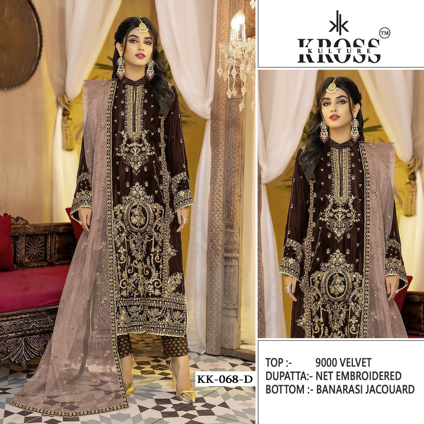 Kk-68-D Kross Kulture Pakistani Salwar Suits