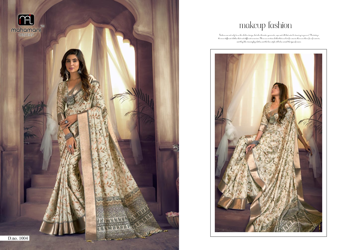 1004 Kalindi Mahamani Creation Sarees