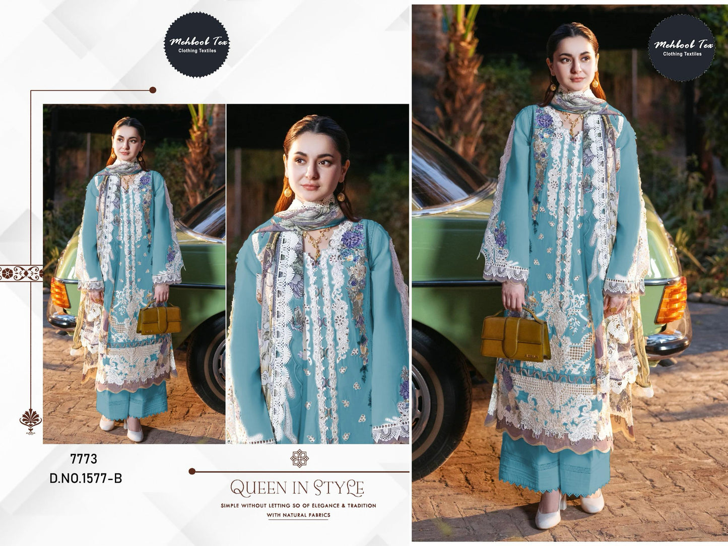 1577 B Mehboob Tex Embroidery Pakistani Salwar Suits