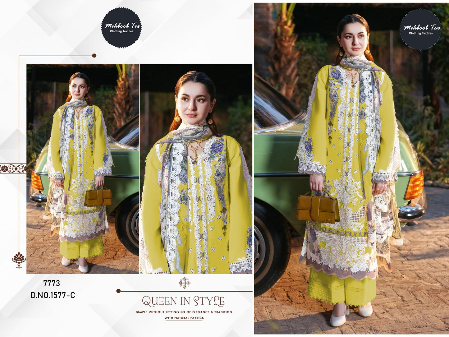 1577 C Mehboob Tex Embroidery Pakistani Salwar Suits
