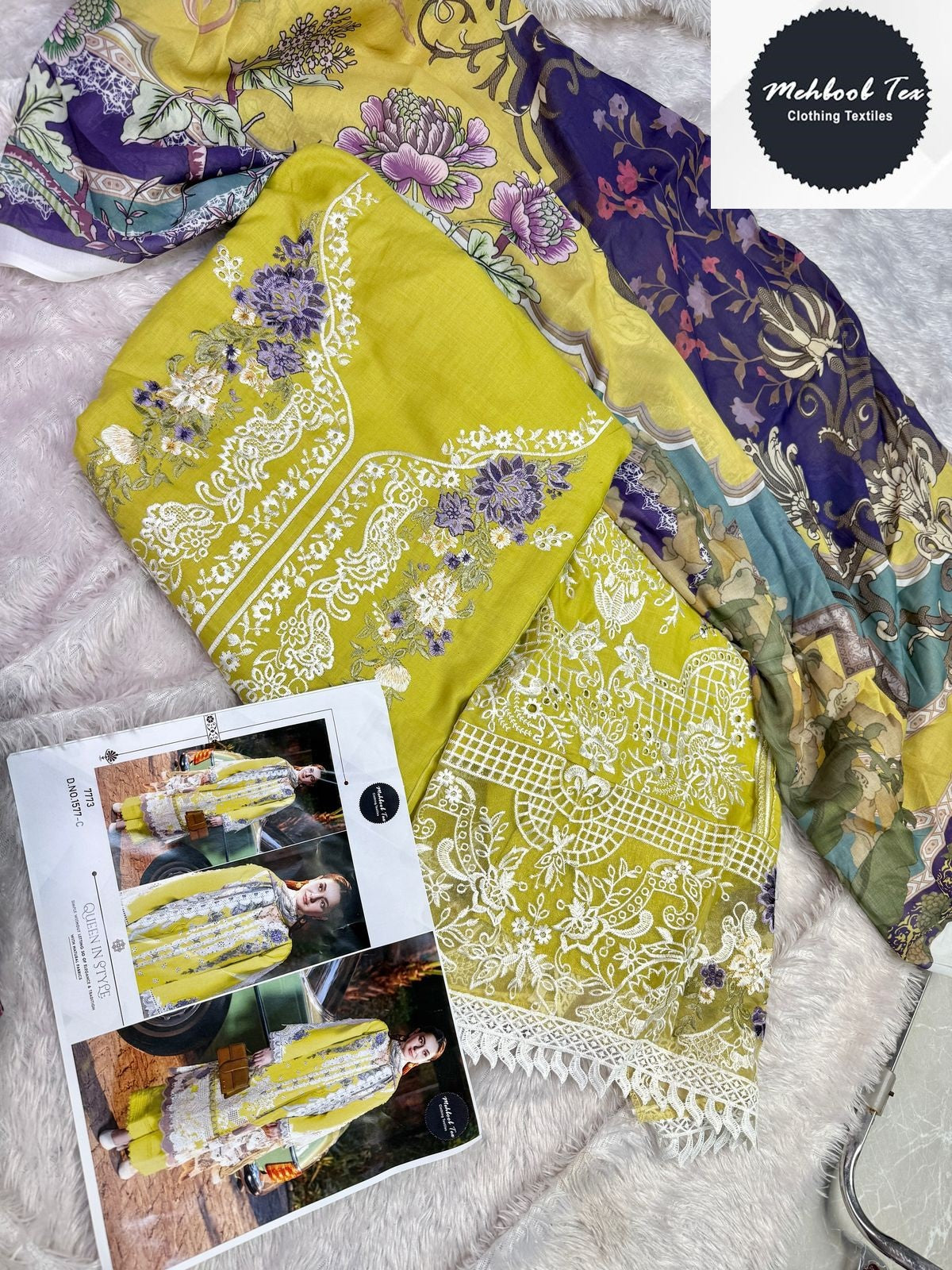 1577 C Mehboob Tex Embroidery Pakistani Salwar Suits