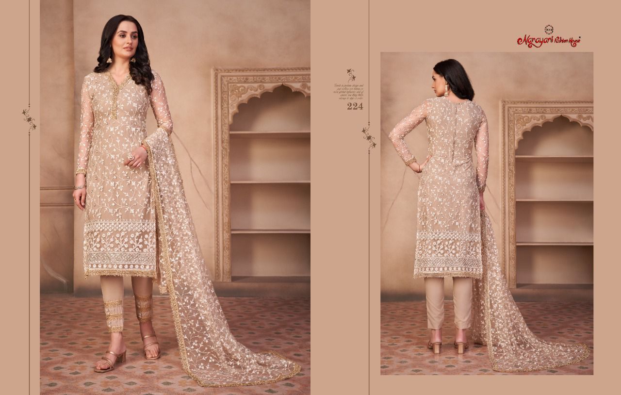 224 Zehra Vol 1 Narayani Fashion House Unstitched Suits