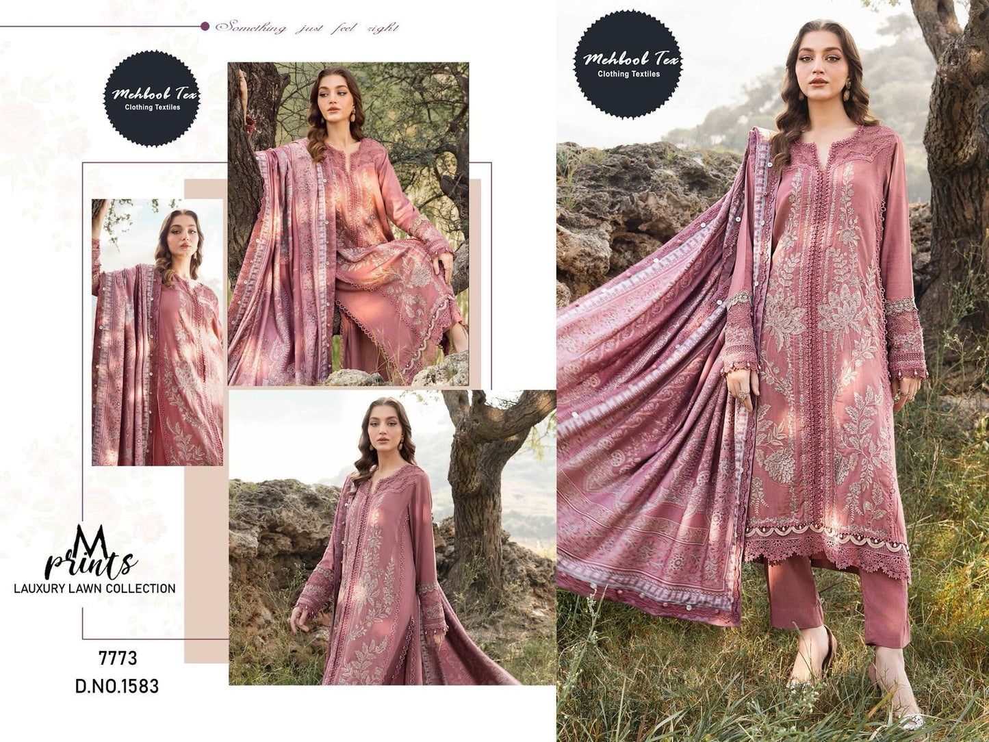 1583 Mehboob Tex Embroidery Pakistani Salwar Suits