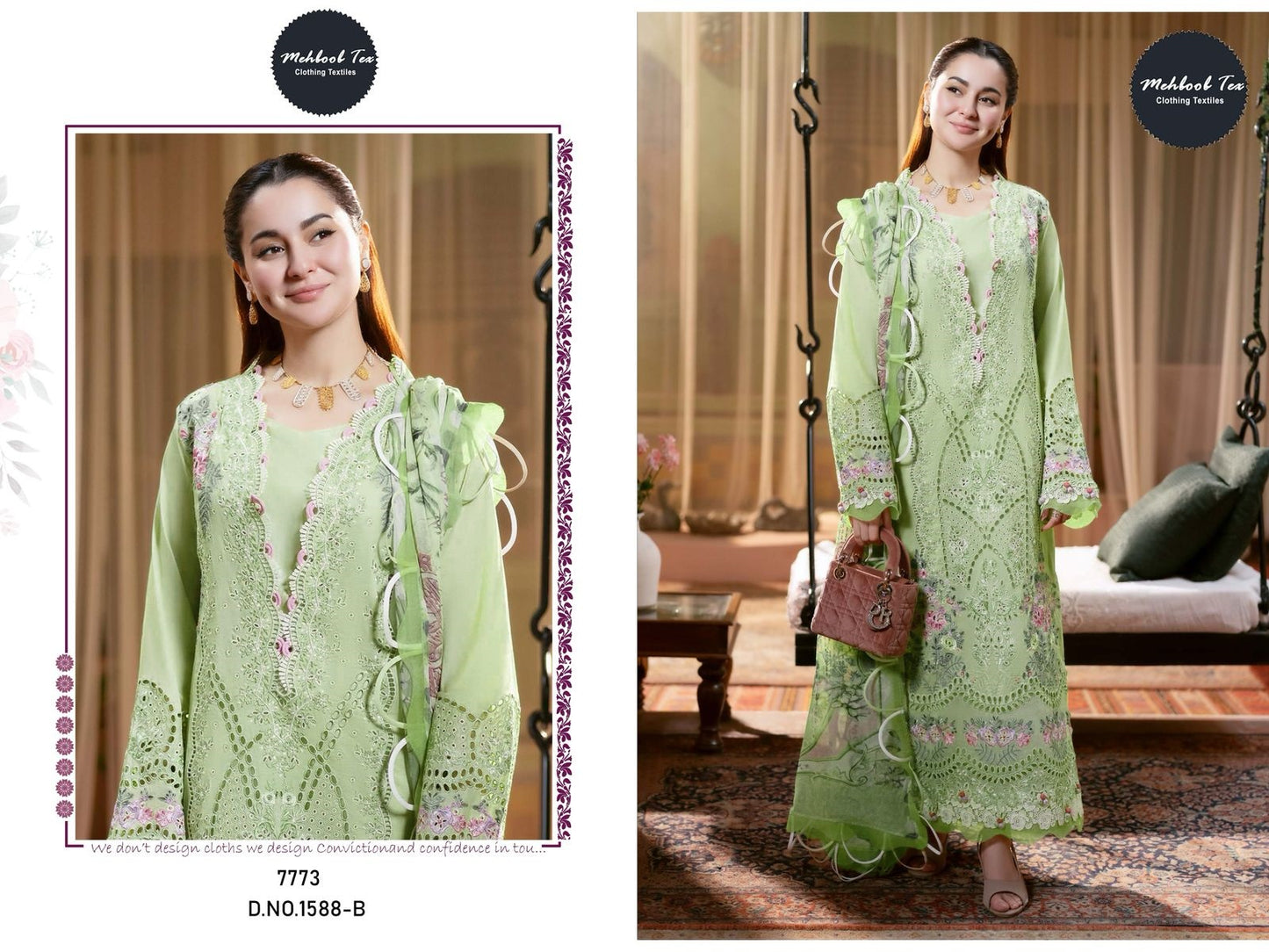 1588-B Mehboob Tex Pure Viscose Pakistani Salwar Suits