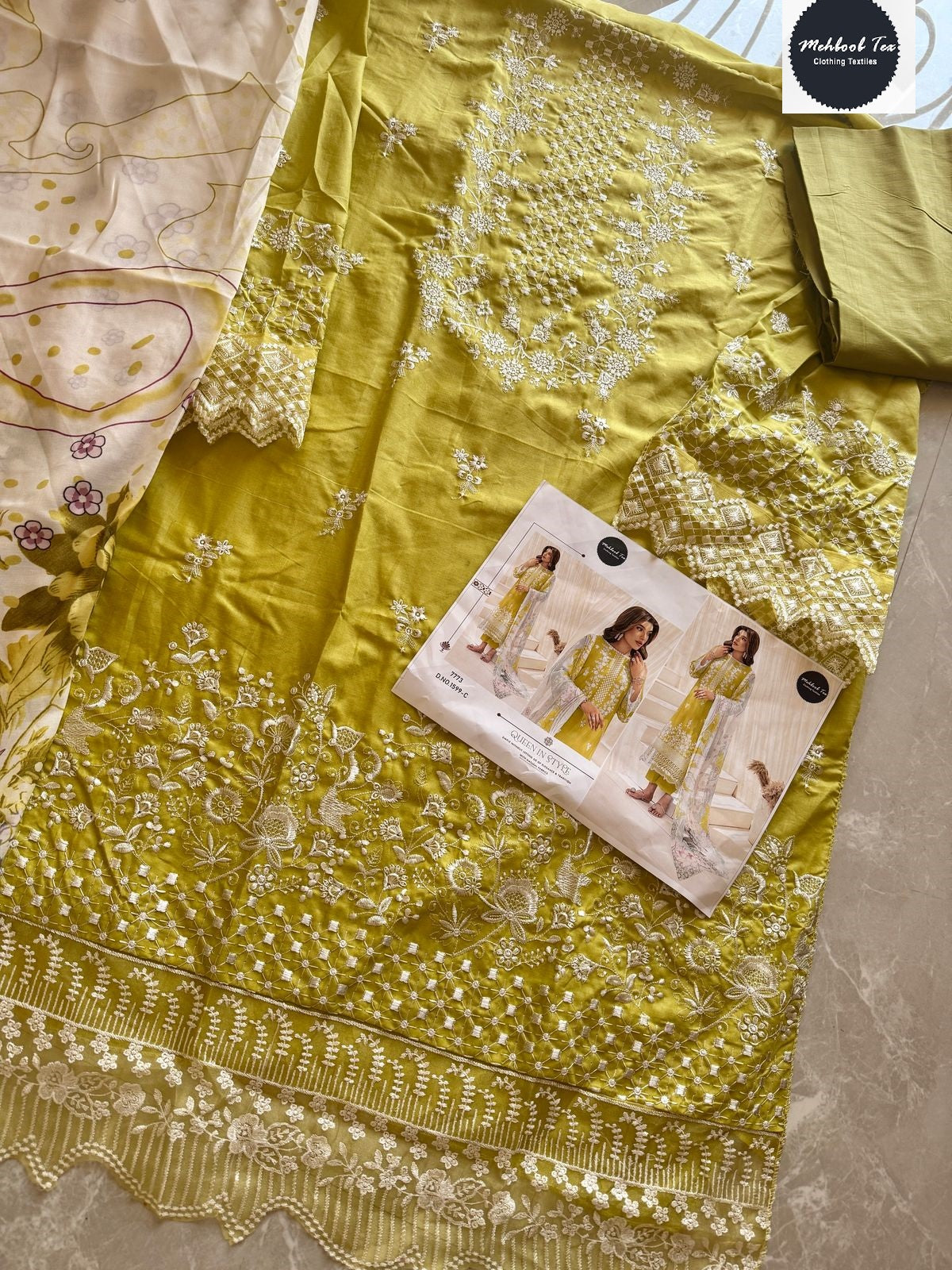 1599 C Mehboob Tex Viscose Cambric Pakistani Salwar Suits