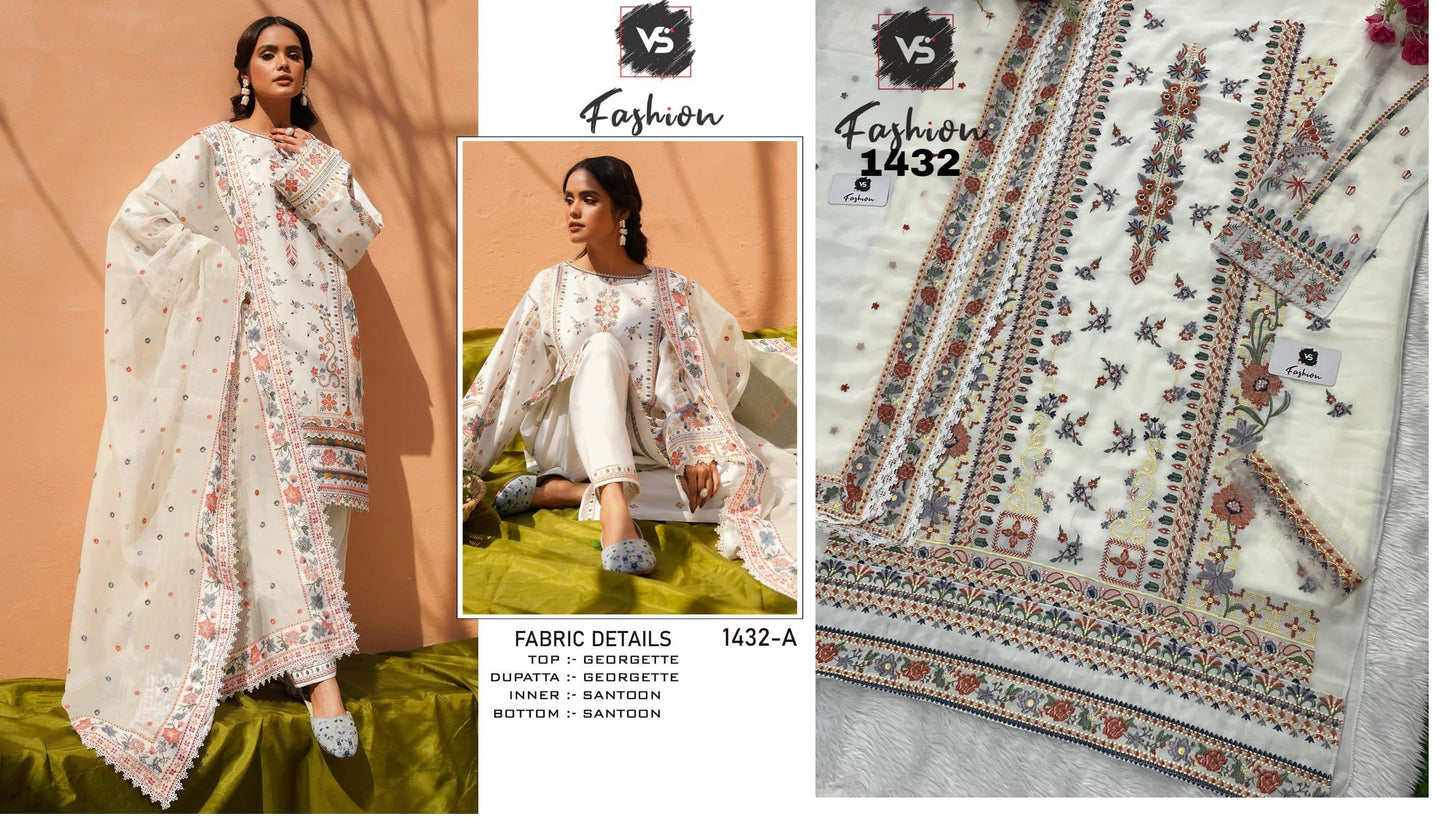 1432-A Vs Fashion Pakistani Salwar Suits