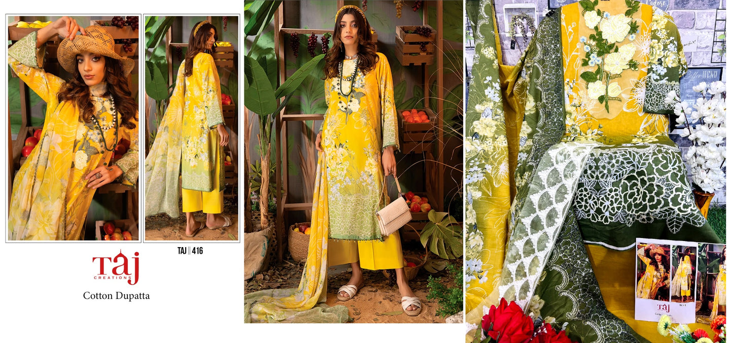 416 Taj Creations Pakistani Salwar Suits
