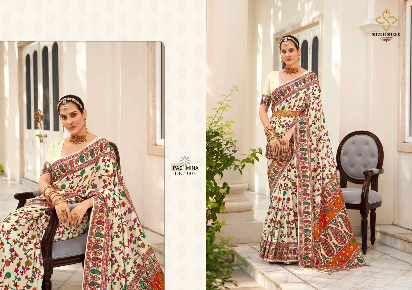 1002 Pashmina Shubh Shree Sarees
