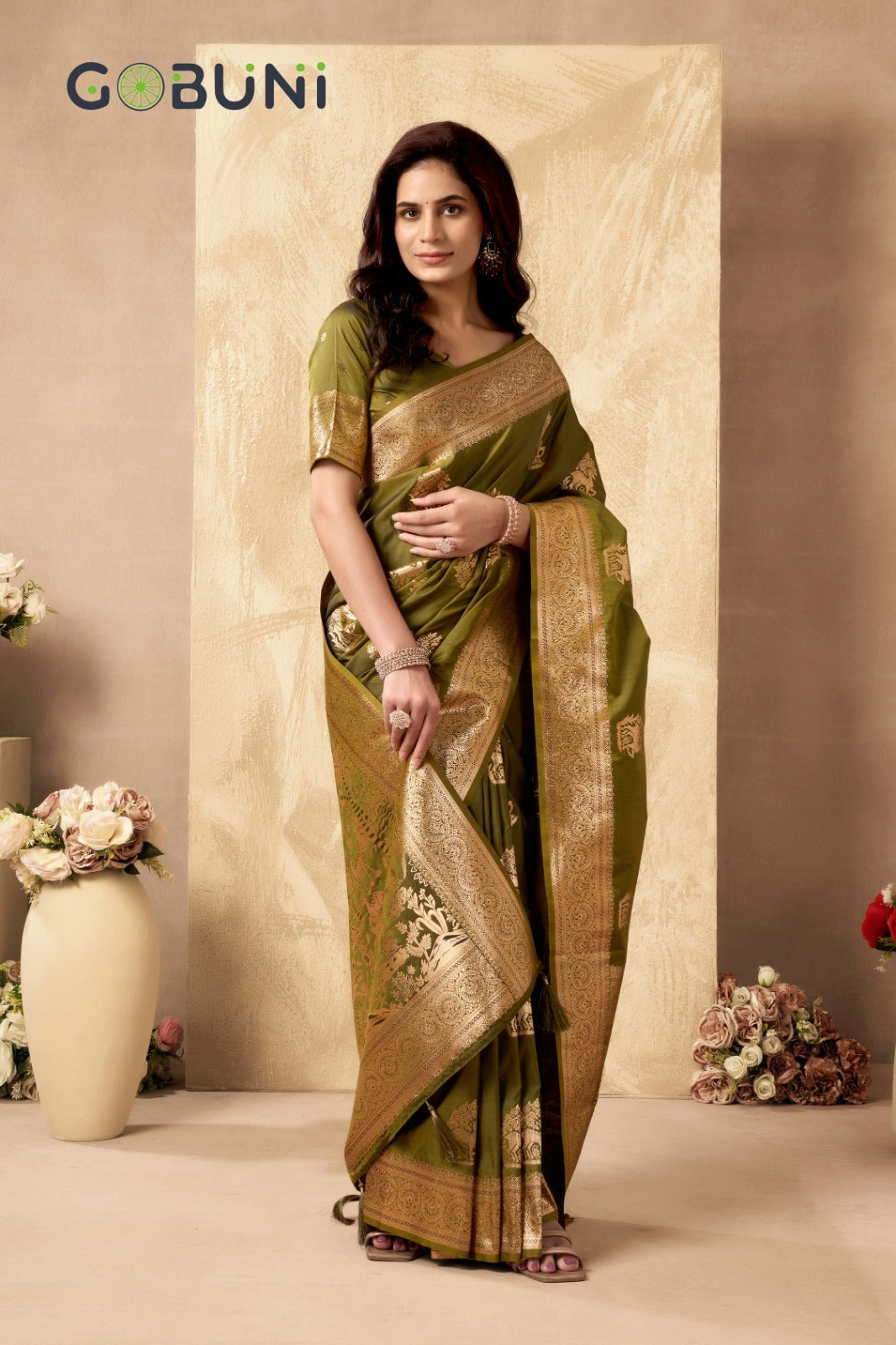 1602 Sabyasachi Gobuni Silk Sarees
