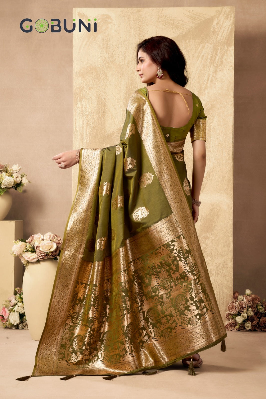 1602 Sabyasachi Gobuni Silk Sarees