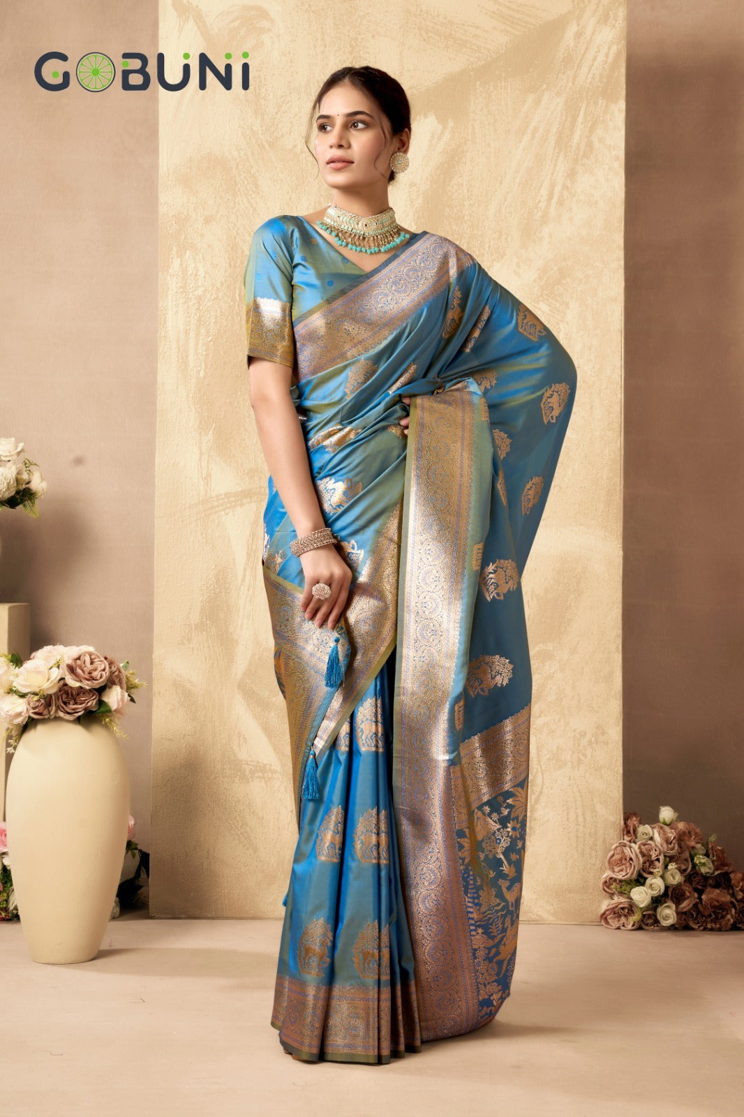1604 Sabyasachi Gobuni Silk Sarees