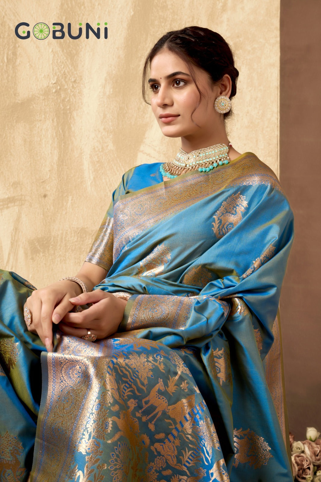 1604 Sabyasachi Gobuni Silk Sarees