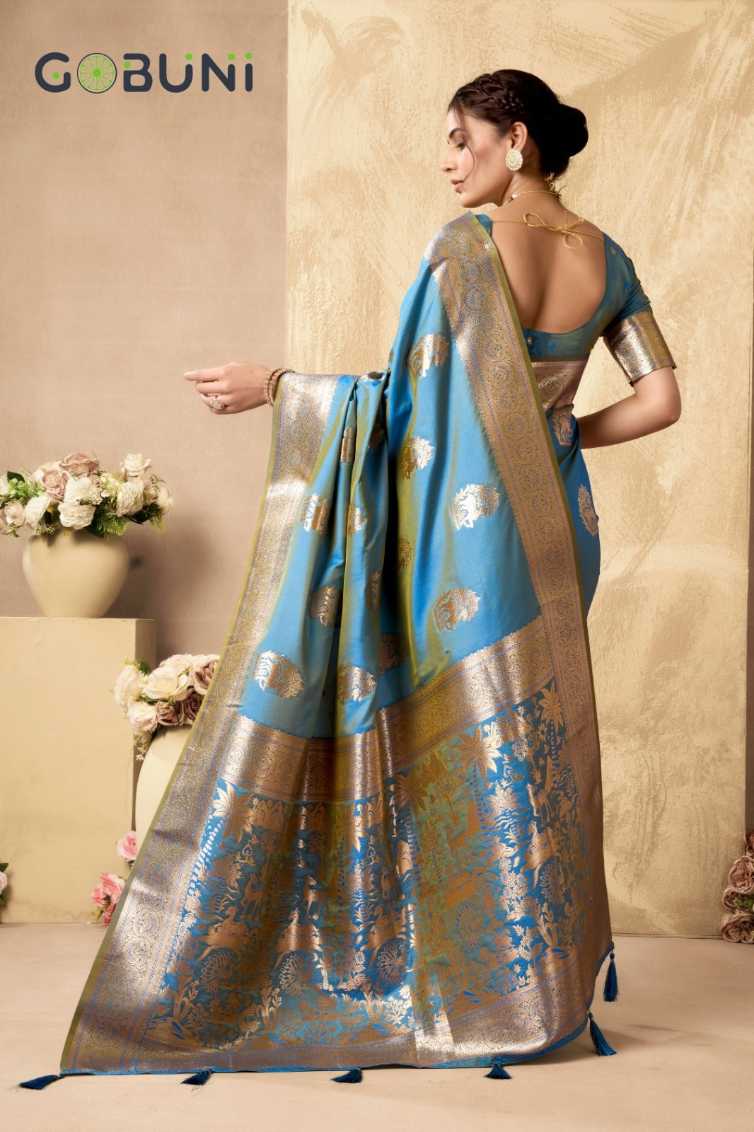 1604 Sabyasachi Gobuni Silk Sarees